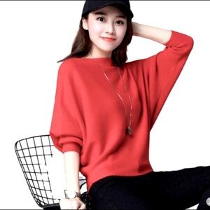 PORT CAMARD rabbit hair lambswool pink sweater M